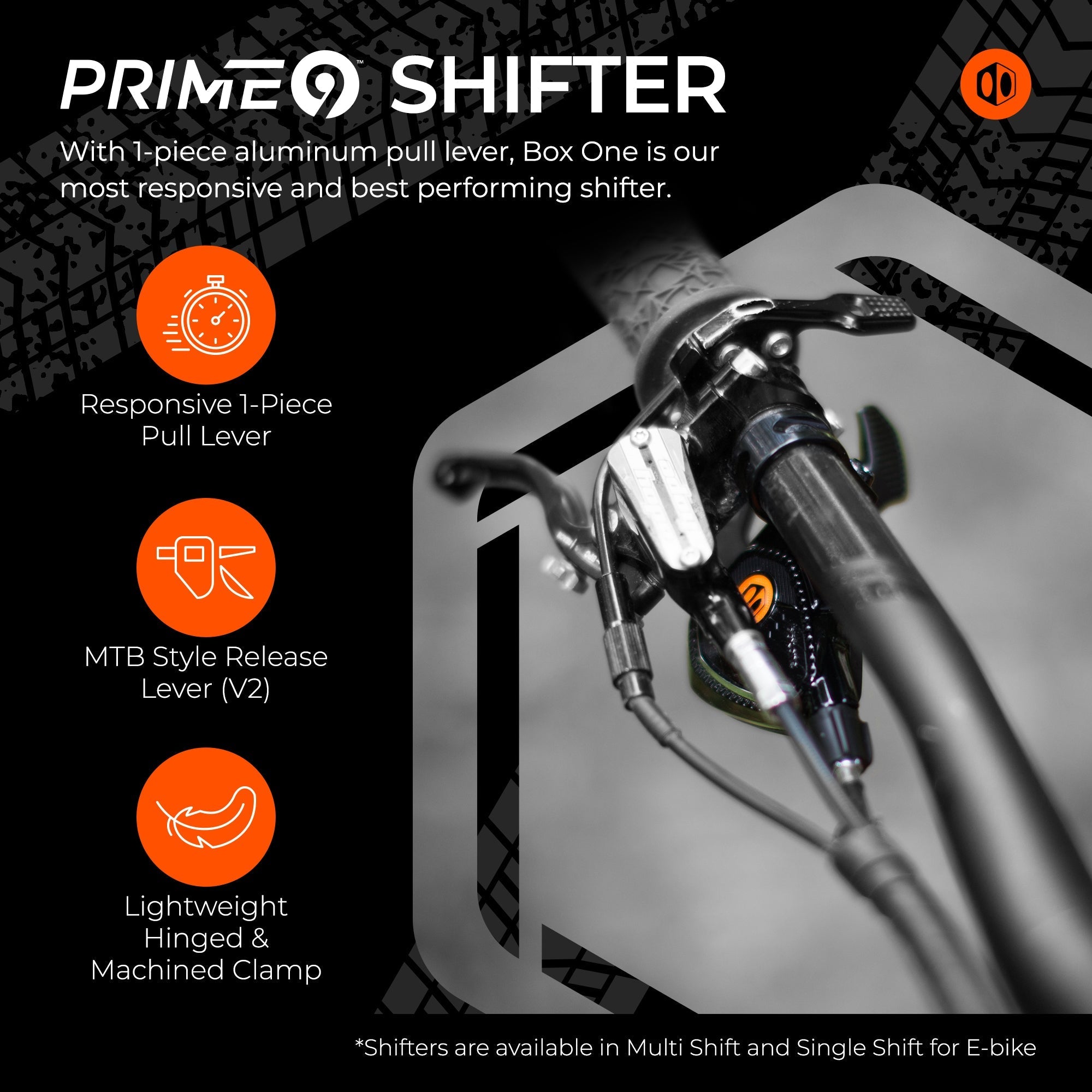 Box One/Two or Two/One Prime 9 X-Wide Groupset