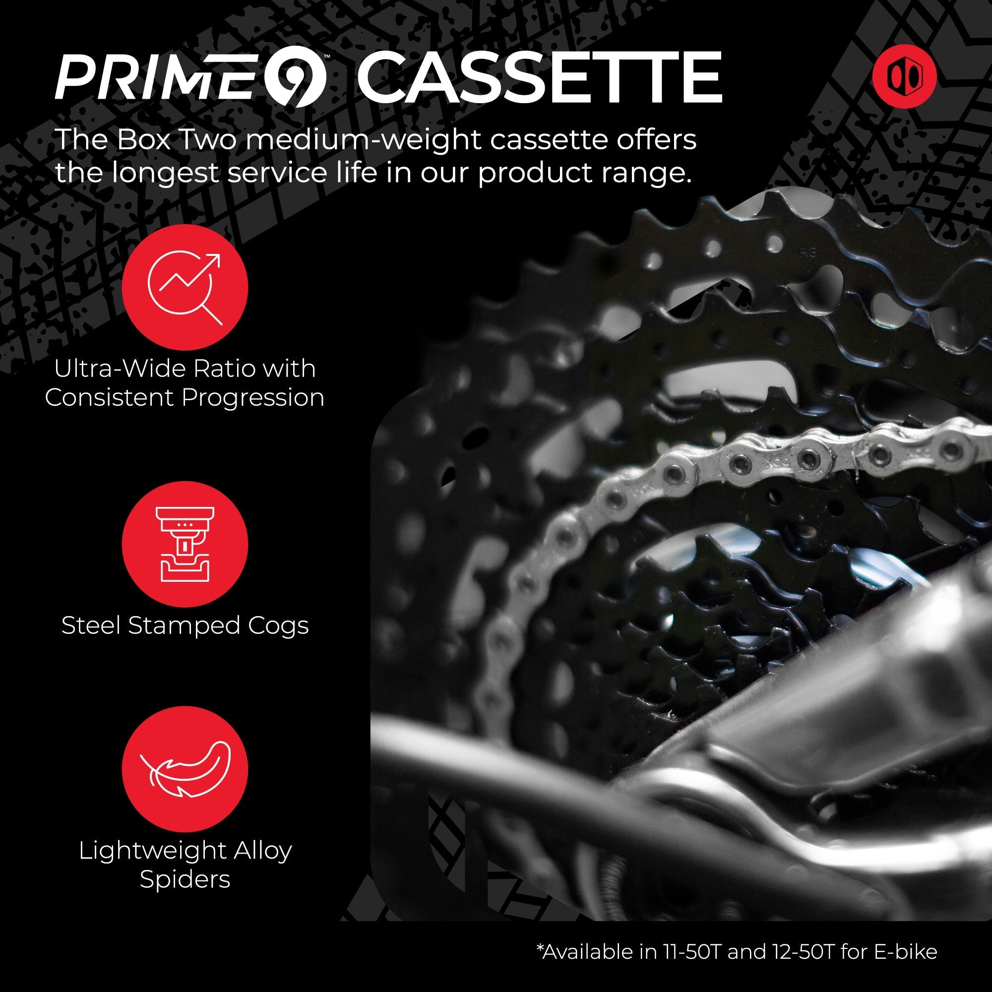 Box One/Two or Two/One Prime 9 X-Wide Groupset