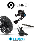 Box Three P9 X-Wide Single Shift E-Bike Groupset