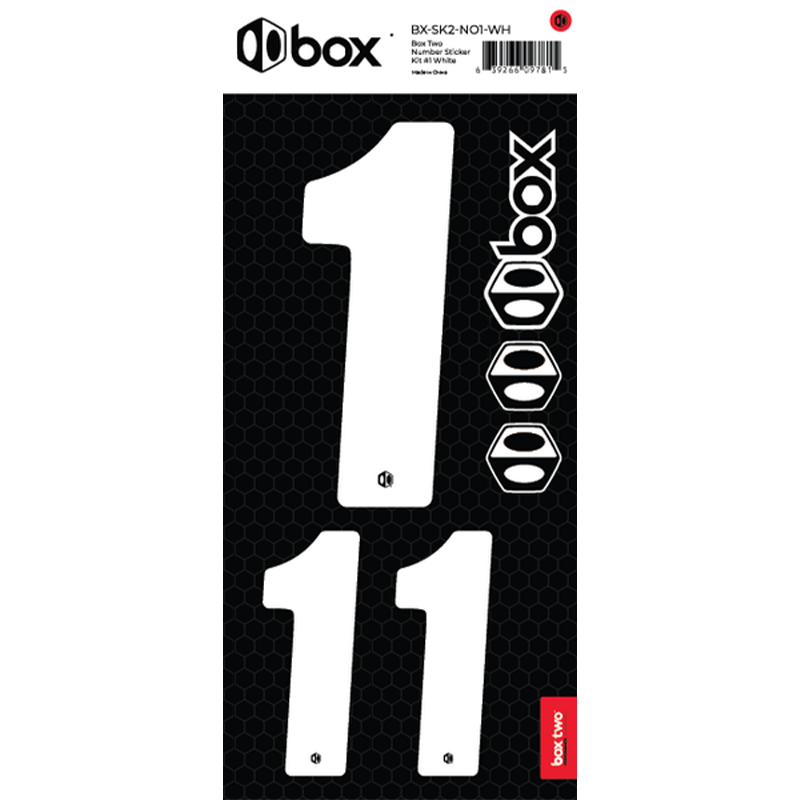 Box Two Number Sticker Kit