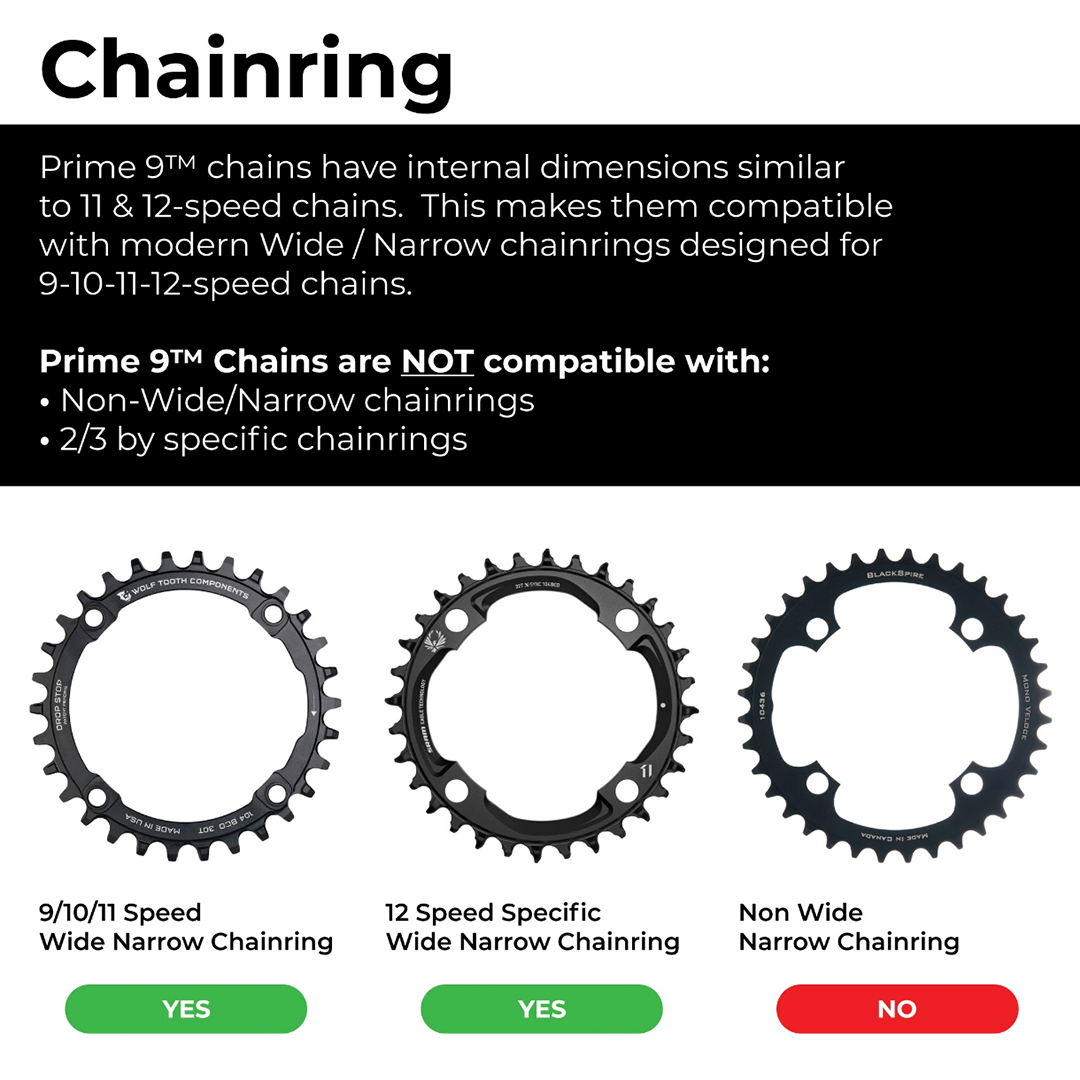 Box Three Prime 9 126 Link Chain Polished - Box®